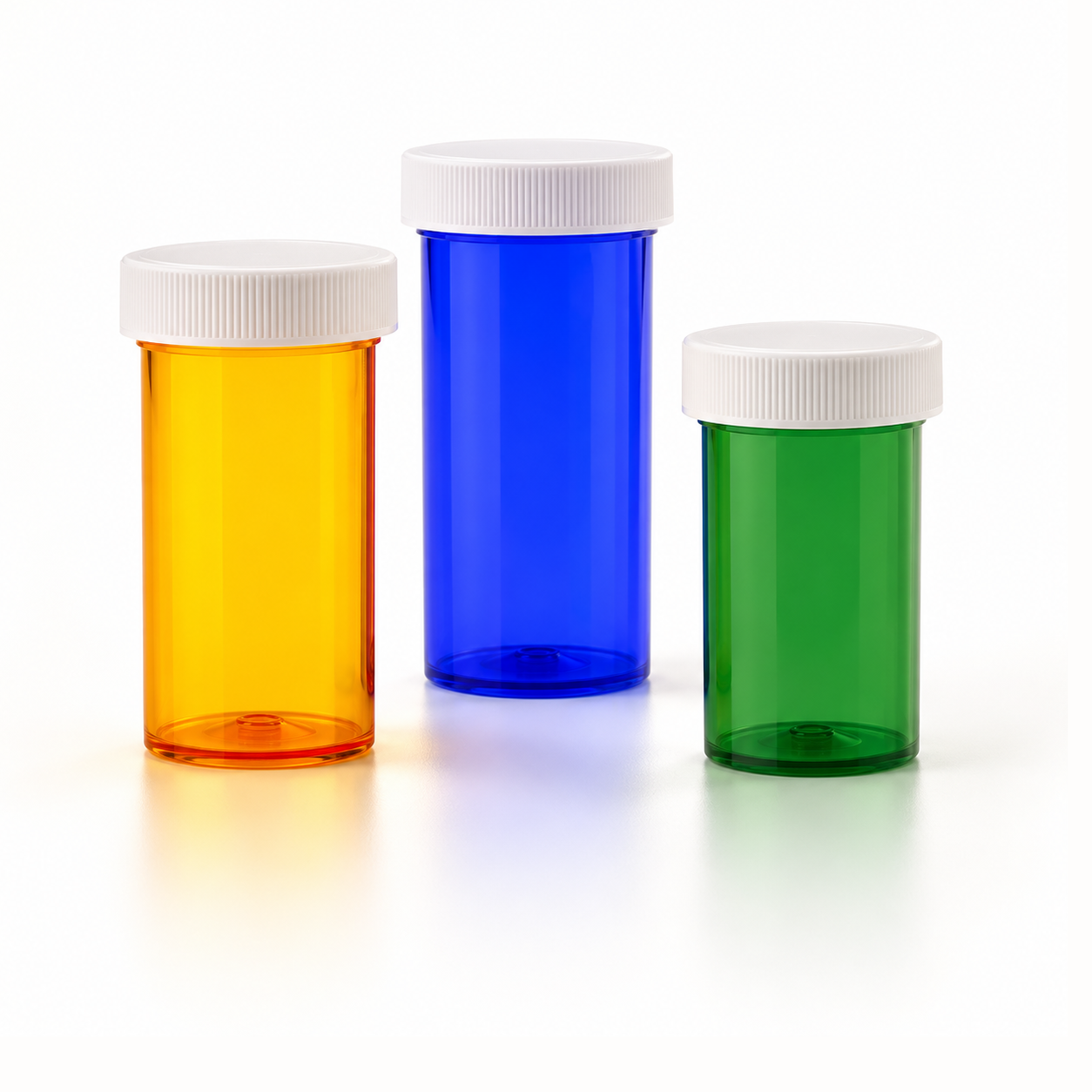 Push-and-turn vials, product illustration